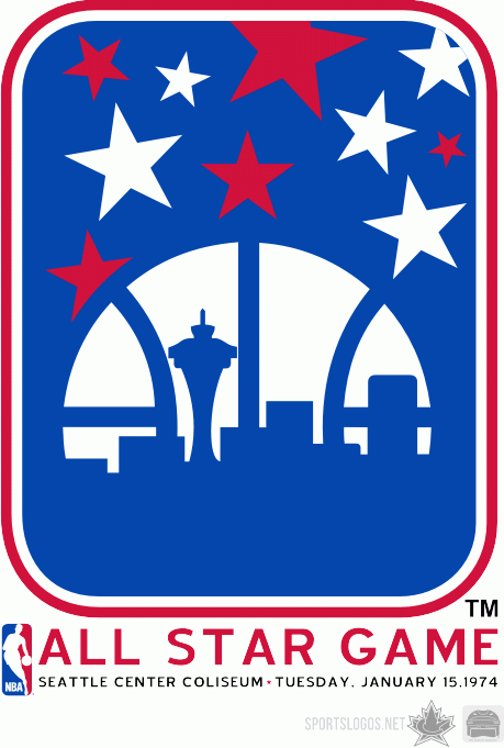 NBA All-Star Game 1974 Primary Logo DIY iron on transfer (heat transfer)